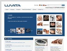 Tablet Screenshot of luvata.com
